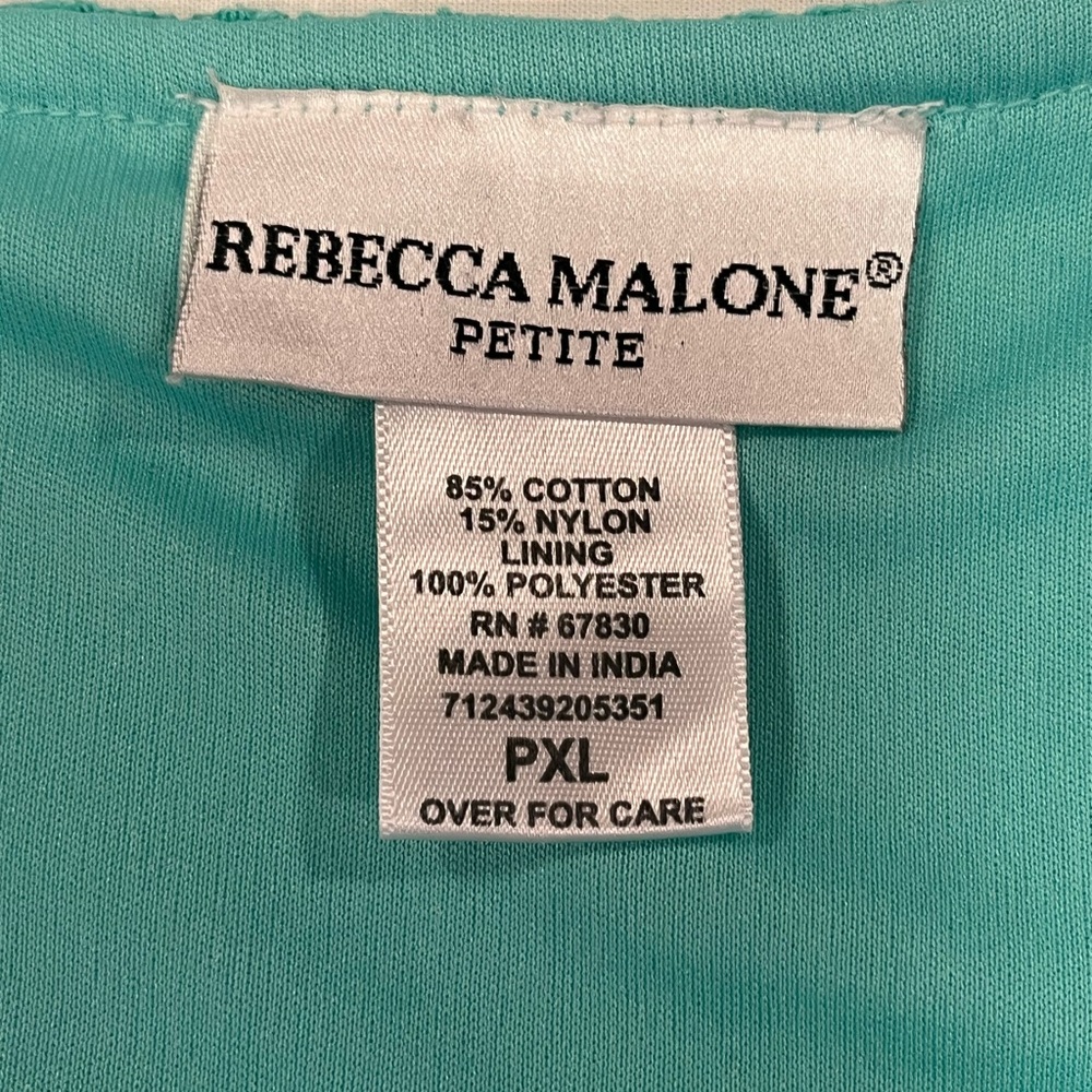 Rebecca Malone - Green Lace Blouse PXL - Picture 6 of 7